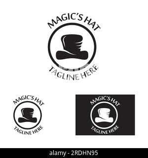illustrazione vettoriale del logo dell'icona della bacchetta magica Illustrazione Vettoriale