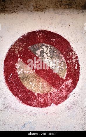 Nessun cartello per il parcheggio ad Aix en Provence France Foto Stock