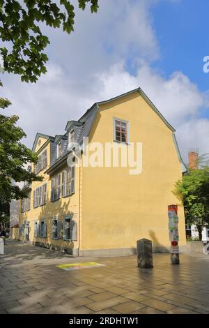 Schillerhaus, casa e museo di Friedrich Schiller, Weimar, Turingia, Germania Foto Stock