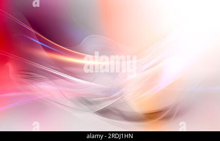 Sfondo ondulato astratto splendido effetto luminoso colorato delle luci grigie. Sfondo con elementi di design volanti. sfondo grigio .sfondo di Foto Stock