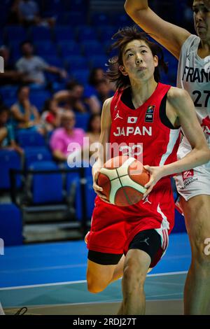 Wizink Center, Madrid, Spagna. 21 luglio 2023. Pallacanestro: Coppa del mondo di pallacanestro femminile FIBA U19, quarti di finale, Francia vs Giappone. Credito: EnriquePSans / Alamy Live News Foto Stock