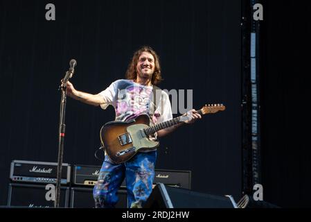 Londra, Regno Unito. 21 luglio 2023. I Red Hot Chili Peppers si esibiscono dal vivo allo stadio Tottenham Hotspur di Londra. Cristina Massei/Alamy Live News Foto Stock