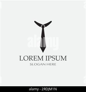 Icona Tuxedo e logo per abbigliamento maschile, modello di design Illustrazione Vettoriale