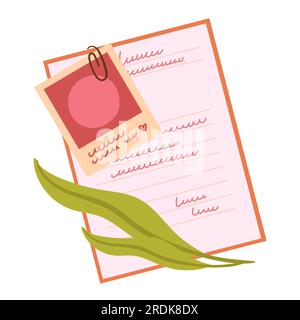 Love Postcrossing Letter. Corrispondenza in tutto il mondo, invio di messaggi illustrazione vettoriale Illustrazione Vettoriale