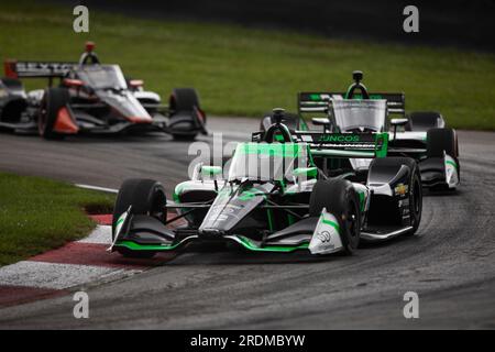 2 luglio 2023, Lexington, OH, Stati Uniti d'America: 02 luglio 2023-Lexington, OH: CALLUM ILOTT (77) di Cambridge, Cambridgeshire, Inghilterra guida in pista durante la Honda Indy 200 al Mid-Ohio Sports Car Course di Lexington OH. (Immagine di credito: © Walter G. Arce Sr./ZUMA Press Wire) SOLO USO EDITORIALE! Non per USO commerciale! Foto Stock