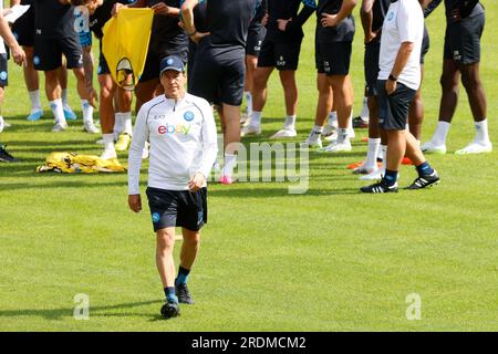 Dimaro, Napoli, Italia. 22 luglio 2023. sa, durante una partita amichevole di calcio pre-stagionale contro Anaune, Dimaro Italia (Credit Image: © Ciro De Luca/ZUMA Press Wire) SOLO EDITORIALE! Non per USO commerciale! Foto Stock