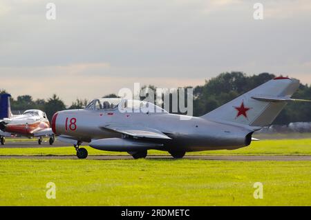 MIG 15, Great Yorkshire Air display, 2015, Church Fenton, Leeds Foto Stock