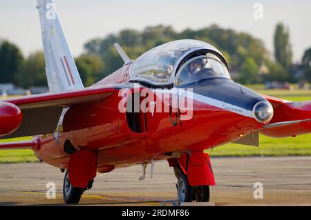 Folland Gnat T1, G-RORI, XR538, Church Fenton Air display, Leeds. Foto Stock