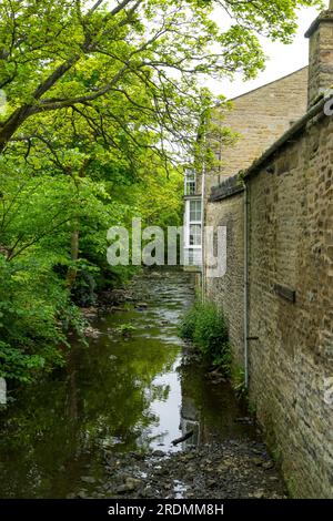 Vista di Back o the Beck, Skipton, North Yorkshire, Inghilterra, Regno Unito Foto Stock