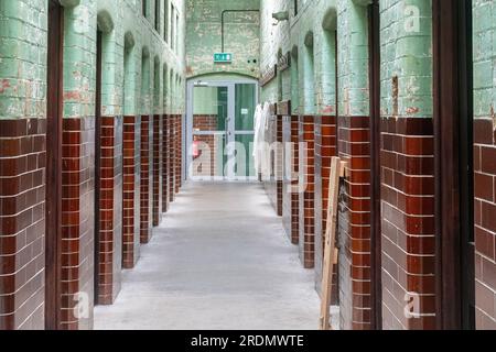 Lo Spike Heritage Centre di Guildford, ex reparto informale dei vagabondi presso la vecchia Guildford Union Workhouse, Surrey, Inghilterra, Regno Unito Foto Stock