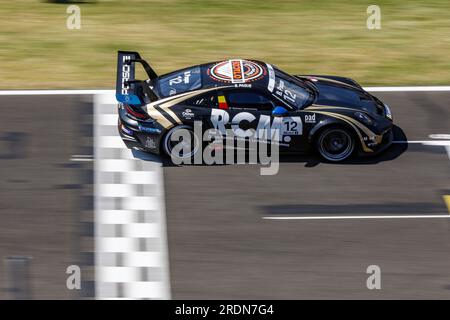 Budapest, Ungheria. 22 luglio 2023. #12 Benjamin Paque (B, CLRT), Porsche Mobil 1 Supercup a Hungaroring il 22 luglio 2023 a Budapest, Ungheria. (Foto di HIGH TWO) credito: dpa/Alamy Live News Foto Stock