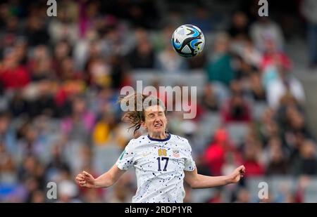 22 luglio 2023: Andi Sullivan (USA) è in testa a una partita del gruppo e - FIFA Women's World Cup Australia & New Zealand 2023, USA vs Vietnam, a Eden Park, Auckland, nuova Zelanda. Kim Price/CSM (immagine di credito: © Kim Price/Cal Sport Media) Foto Stock