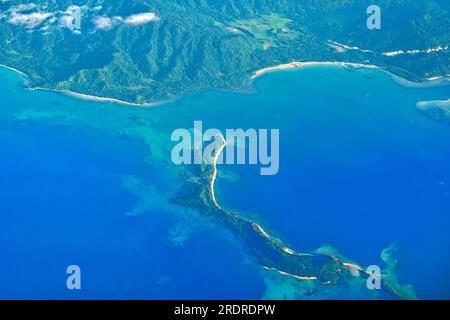 Vista aerea dell'isola di Palawan. Foto Stock