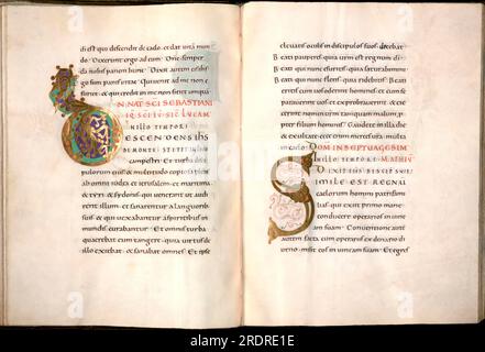 Evangeliario di Seeone o Evangeliario di Enrico II, 973 – 1024, imperatore del Sacro Romano Impero Foto Stock