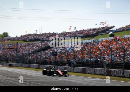 05 POURCHAIRE Theo (fra), ART Grand Prix, Dallara F2, azione durante la 9a prova del Campionato FIA di Formula 2 2023 dal 21 al 23 luglio 2023 sull'Hungaroring, a Mogyorod, Ungheria Foto Stock