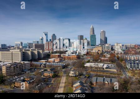 Charlotte è la città più popolosa dello stato americano della Carolina del Nord. Situata nel Piemonte, è la 16° città più popolosa degli Stati Uniti Foto Stock