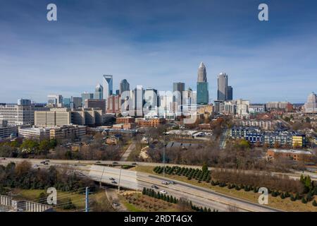 Charlotte è la città più popolosa dello stato americano della Carolina del Nord. Situata nel Piemonte, è la 16° città più popolosa degli Stati Uniti Foto Stock