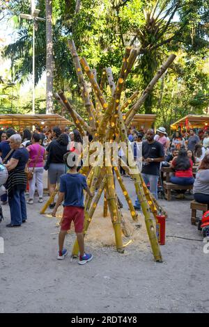 Niteroi, Festival di giugno o Festa Junina, Stato di Rio de Janeiro, Brasile Foto Stock