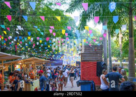 Niteroi, Festival di giugno o Festa Junina, Stato di Rio de Janeiro, Brasile Foto Stock