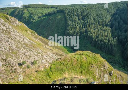 Pysgotwr Fawr Valley nel Galles centrale Foto Stock