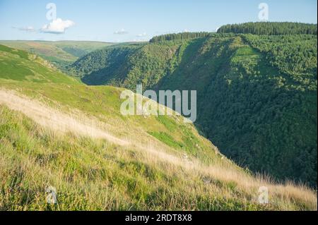 Pysgotwr Fawr Valley nel Galles centrale Foto Stock