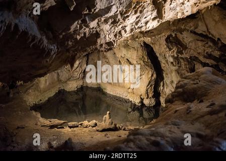 La magica grotta di Svoboda in Slovacchia Foto Stock