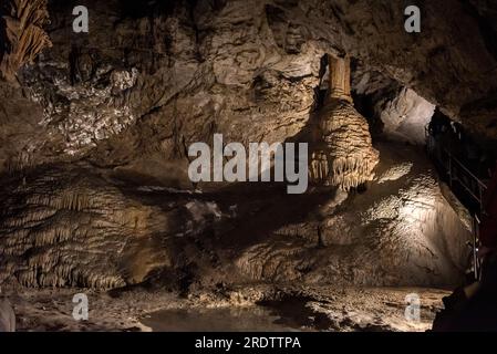 La magica grotta di Svoboda in Slovacchia Foto Stock
