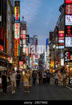 Distretto di Kabukicho a Shinjuku, Tokyo, Giappone Foto Stock