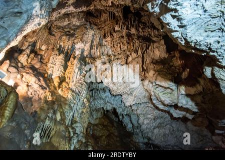 La magica grotta di Svoboda in Slovacchia Foto Stock