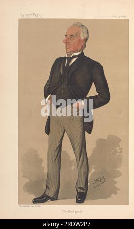 Vanity Fair - uomini d'affari e Empire Builders. Bradford Goods. Sir Henry Mitchell, F.P.- 5 luglio 1890 1890 di Leslie Ward Foto Stock