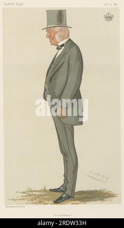 Vanity Fair: Sports, Miscellaneous: Sport Riders; 'A Coachman', The Earl of Macclesfield, 22 ottobre 1881 1881 di Leslie Ward Foto Stock