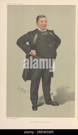Vanity Fair: Legal; 'The President of the Law Society', Mr. Thomas Rawle, 6 luglio 1905 1905 di Leslie Ward Foto Stock