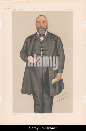 Vanity Fair - artista. "Mostra di Parigi". Sir Francis Philip Cunliffe Owen. 23 novembre 1878 1878 di Leslie Ward Foto Stock