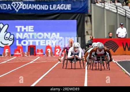 Diamond League Athletics al London Stadium, Queen Elizabeth Olympic Park, Londra, Inghilterra il 23 luglio 2023. Foto di Phil Hutchinson. Solo per uso editoriale, licenza necessaria per uso commerciale. Nessun utilizzo in scommesse, giochi o pubblicazioni di un singolo club/campionato/giocatore. Credito: UK Sports Pics Ltd/Alamy Live News Foto Stock