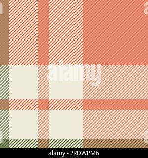 Tessuto a quadri con motivo vettoriale di sfondo senza cuciture nei colori chiaro e rosso. Illustrazione Vettoriale