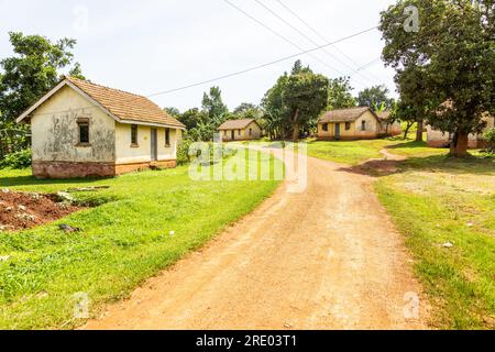 Zona residenziale alla periferia di Entebbe. Uganda Foto Stock