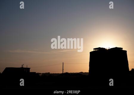 Martello Tower Shingle Street Suffolk REGNO UNITO Foto Stock