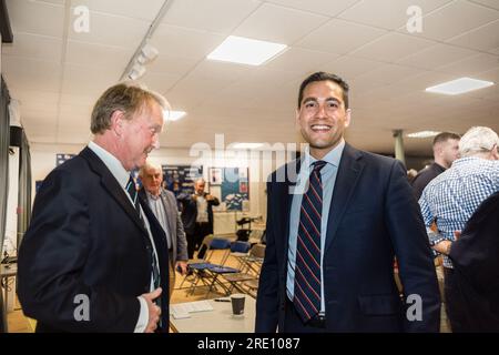 Il futuro deputato per il collegio di Exmouth and East Exeter, David Reed. Foto Stock