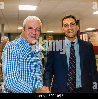 Il futuro deputato per il collegio di Exmouth and East Exeter, David Reed. Foto Stock