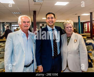 Il futuro deputato per il collegio di Exmouth and East Exeter, David Reed. Foto Stock