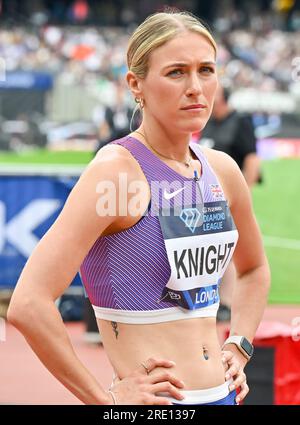 Londra, Regno Unito. 23 luglio 2023. London Stadium, Queen Elizabeth Park, Londra, Regno Unito il 23 luglio 2023. JESSIE KNIGHT durante il Wanda Diamond League London Athletics Meet al London Stadium, Queen Elizabeth Park, Londra, Regno Unito, il 23 luglio 2023. Foto: Francis Knight/Alamy Live News Foto Stock