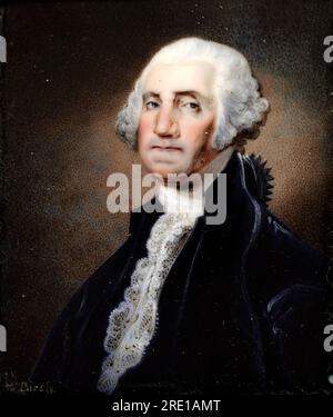 Ritratto di George Washington per William Russell Birch Foto Stock