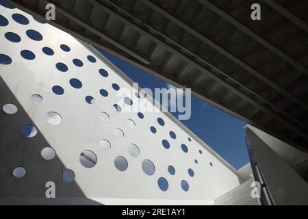 La Sailing Tower, Aarhus docklands, Danimarca. Foto Stock