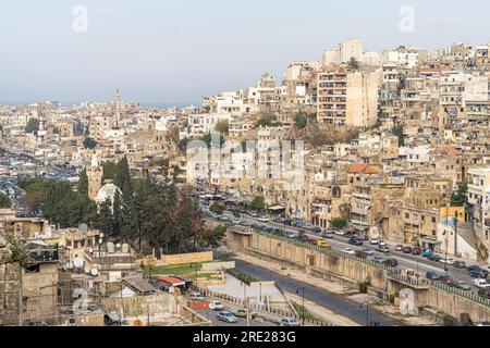 Vista di Tripoli, la seconda città più grande in Libano Foto Stock
