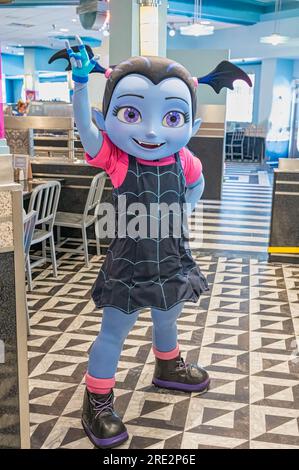 Disney Vampirina personaggio ad un incontro e saluto Foto Stock