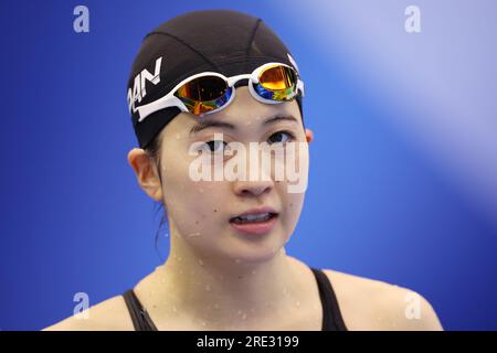 Fukuoka, Giappone. 24 luglio 2023. Ageha Tanigawa (JPN) nuoto : Campionati mondiali di nuoto Fukuoka 2023 presso la Marine Messe Fukuoka Hall A Fukuoka, Giappone . Crediti: YUTAKA/AFLO SPORT/Alamy Live News Foto Stock