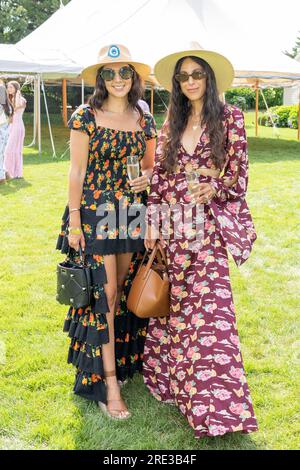 Bridgehampton, USA. 22 luglio 2023. Partecipa al Polo Hamptons 2023 Match and Event presentato da Social Life Magazine a Bridgehampton, NY il 22 luglio 2023. (Foto di David Warren/Sipa? USA) credito: SIPA USA/Alamy Live News Foto Stock