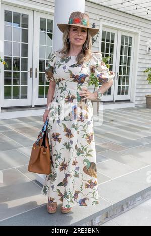 Bridgehampton, USA. 22 luglio 2023. Partecipa al Polo Hamptons 2023 Match and Event presentato da Social Life Magazine a Bridgehampton, NY il 22 luglio 2023. (Foto di David Warren/Sipa? USA) credito: SIPA USA/Alamy Live News Foto Stock