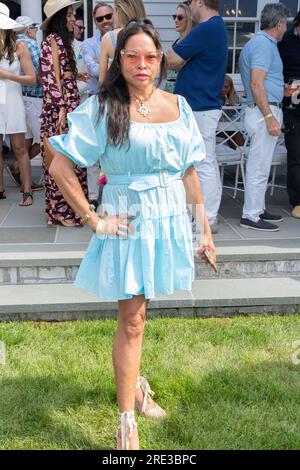 Bridgehampton, USA. 22 luglio 2023. Partecipa al Polo Hamptons 2023 Match and Event presentato da Social Life Magazine a Bridgehampton, NY il 22 luglio 2023. (Foto di David Warren/Sipa? USA) credito: SIPA USA/Alamy Live News Foto Stock