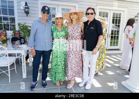 Bridgehampton, USA. 22 luglio 2023. Partecipa al Polo Hamptons 2023 Match and Event presentato da Social Life Magazine a Bridgehampton, NY il 22 luglio 2023. (Foto di David Warren/Sipa? USA) credito: SIPA USA/Alamy Live News Foto Stock